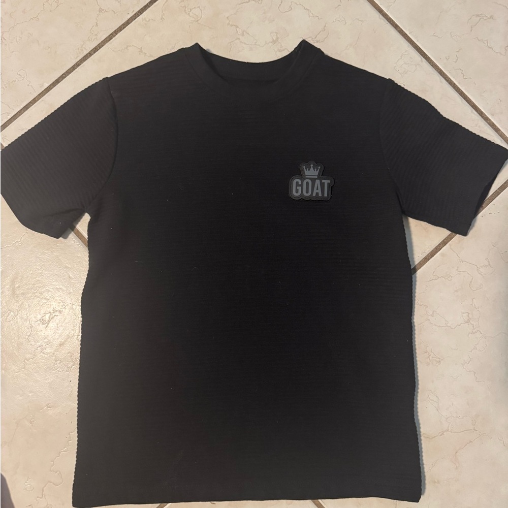 GOAT Kids Black Short Sleeve Tee